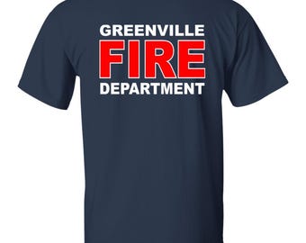 Greenville Fire Department T-shirt - Printed front and back