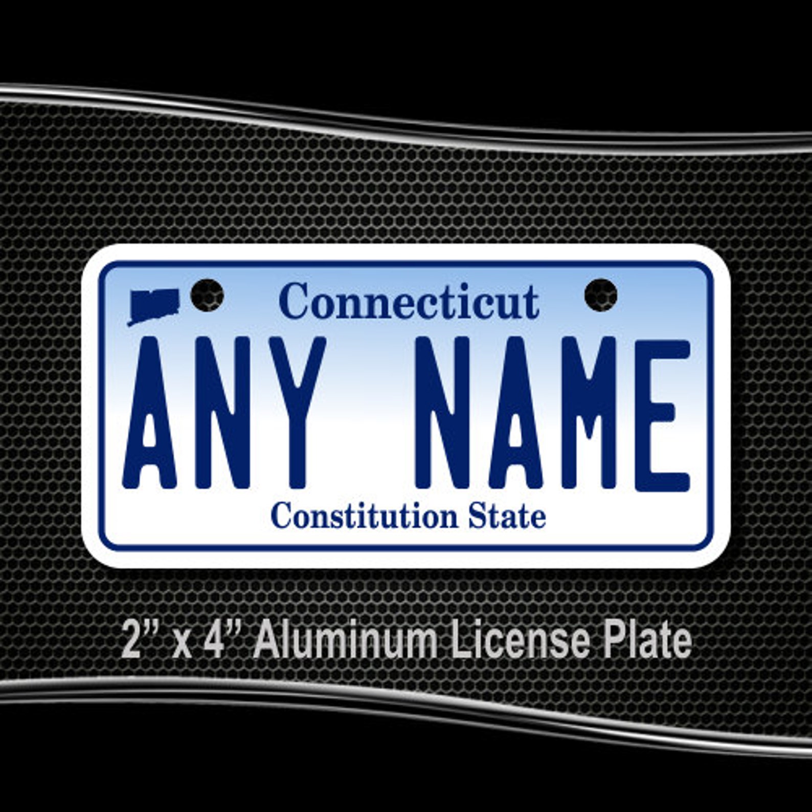 Personalized Connecticut Novelty License Plates 5 Sizes for Etsy