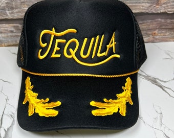Tequila  Embroidered Retro Trucker Hat