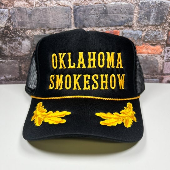 Retro Smokeshow Embroidered Trucker Hat Embroidery Smoke Show Hat - Etsy main image 4