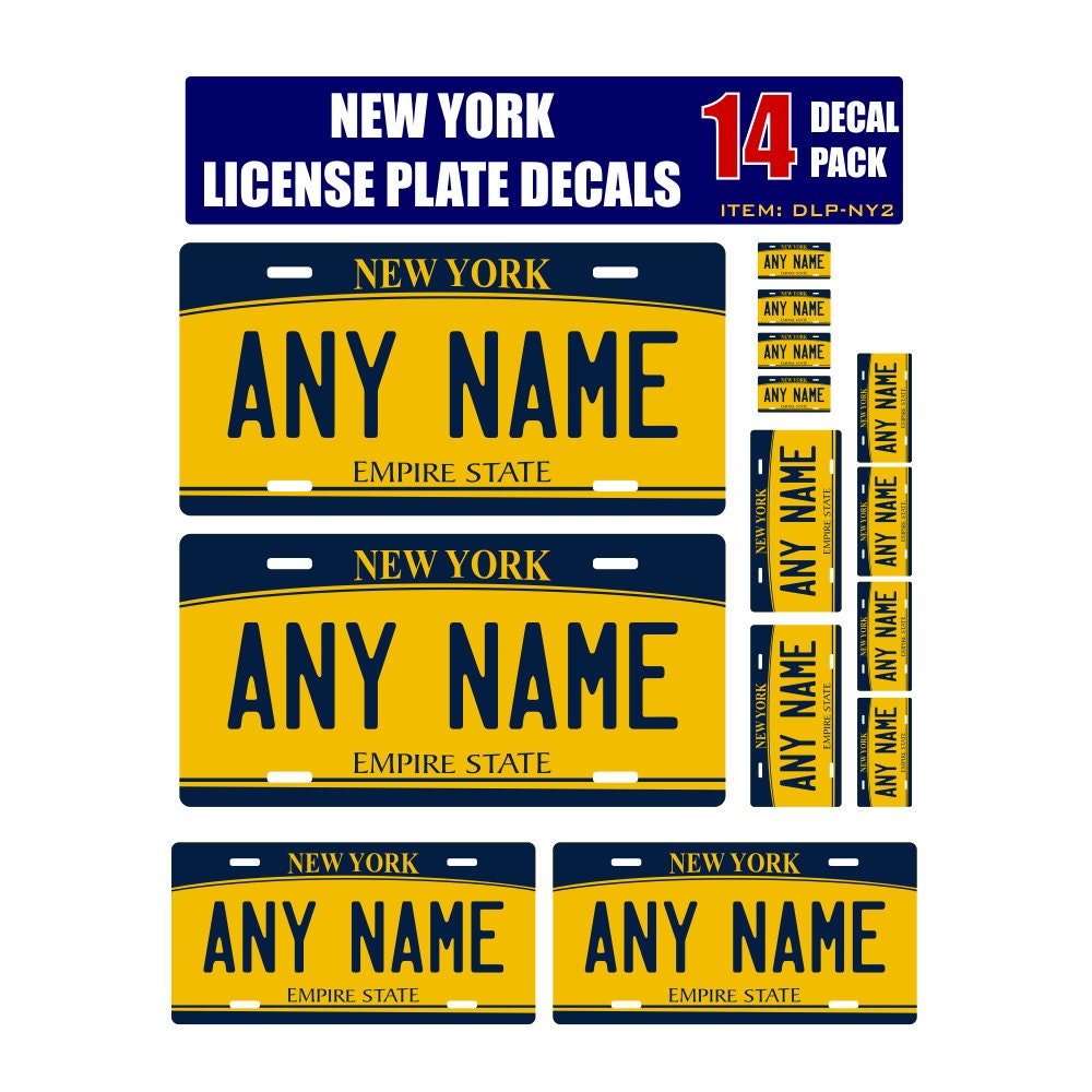 Scale Model New York License - Etsy