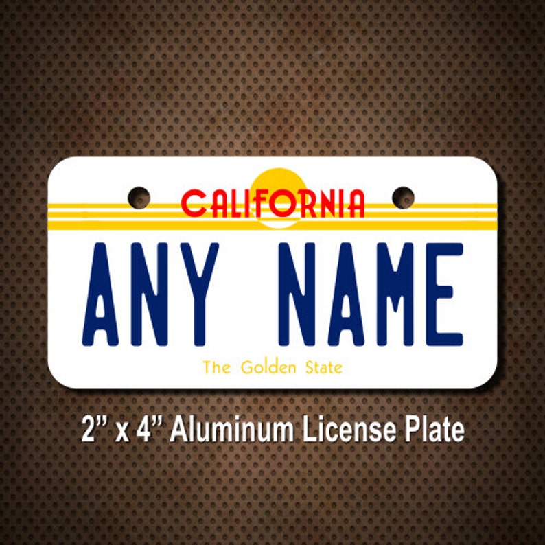 Personalized California Novelty License Plates 5 Sizes for Etsy