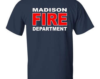 Madison Fire Department T-shirt - Print on front and back