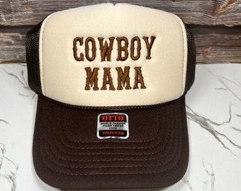 Cowboy Mama  Embroidered Trucker Hat