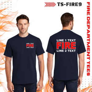 Personalized Fire Department T-shirt - Your Department - Made to Order