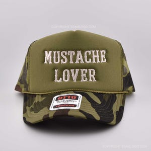 Mustache Lover Embroidered Trucker Hat