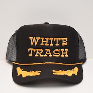 White Trash Embroidered Trucker Hat