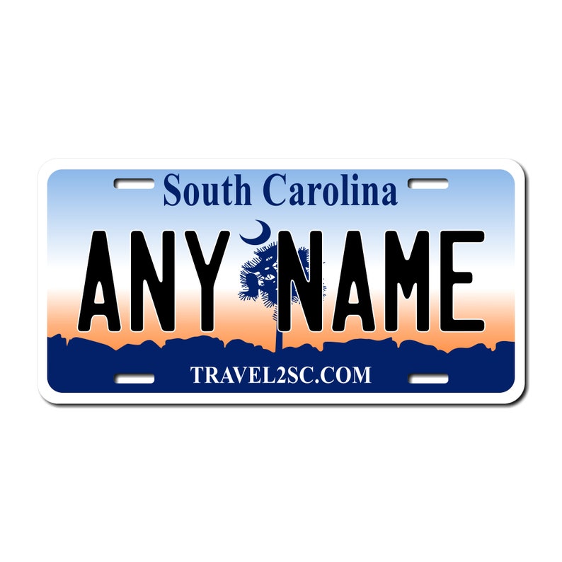 Personalized South Carolina Novelty License Plates Custom Etsy
