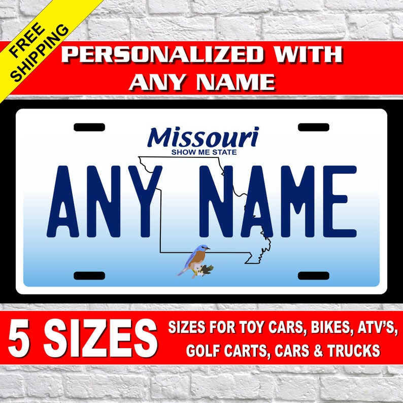 Sizes for Kids Bikes TEAMLOGO Personalized Illinois License Plate Cart Key Rings Version 2 Trucks Cars