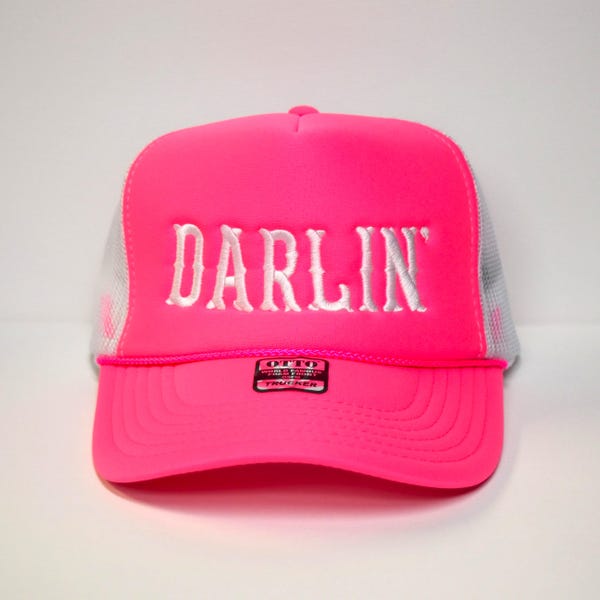 Gorra de camionero retro bordada Darlin'