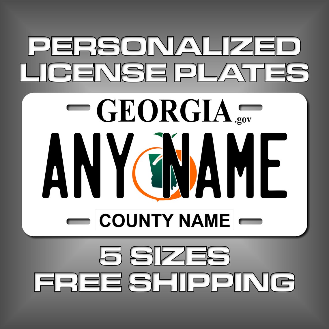 Personalized Novelty License Plates 5 Sizes for Toy Etsy