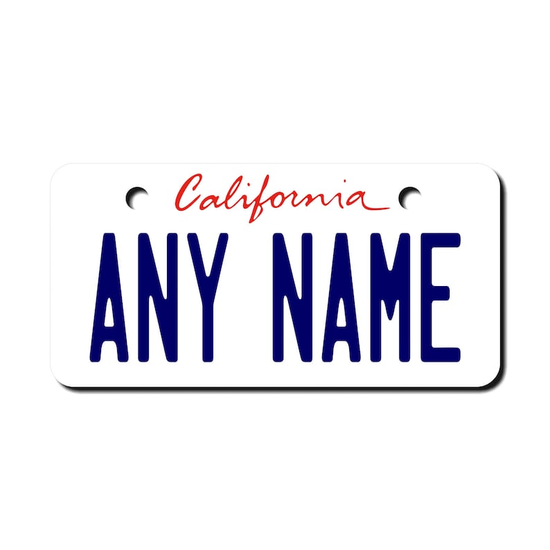 Personalized California License Plates Any Name Choose Your Etsy