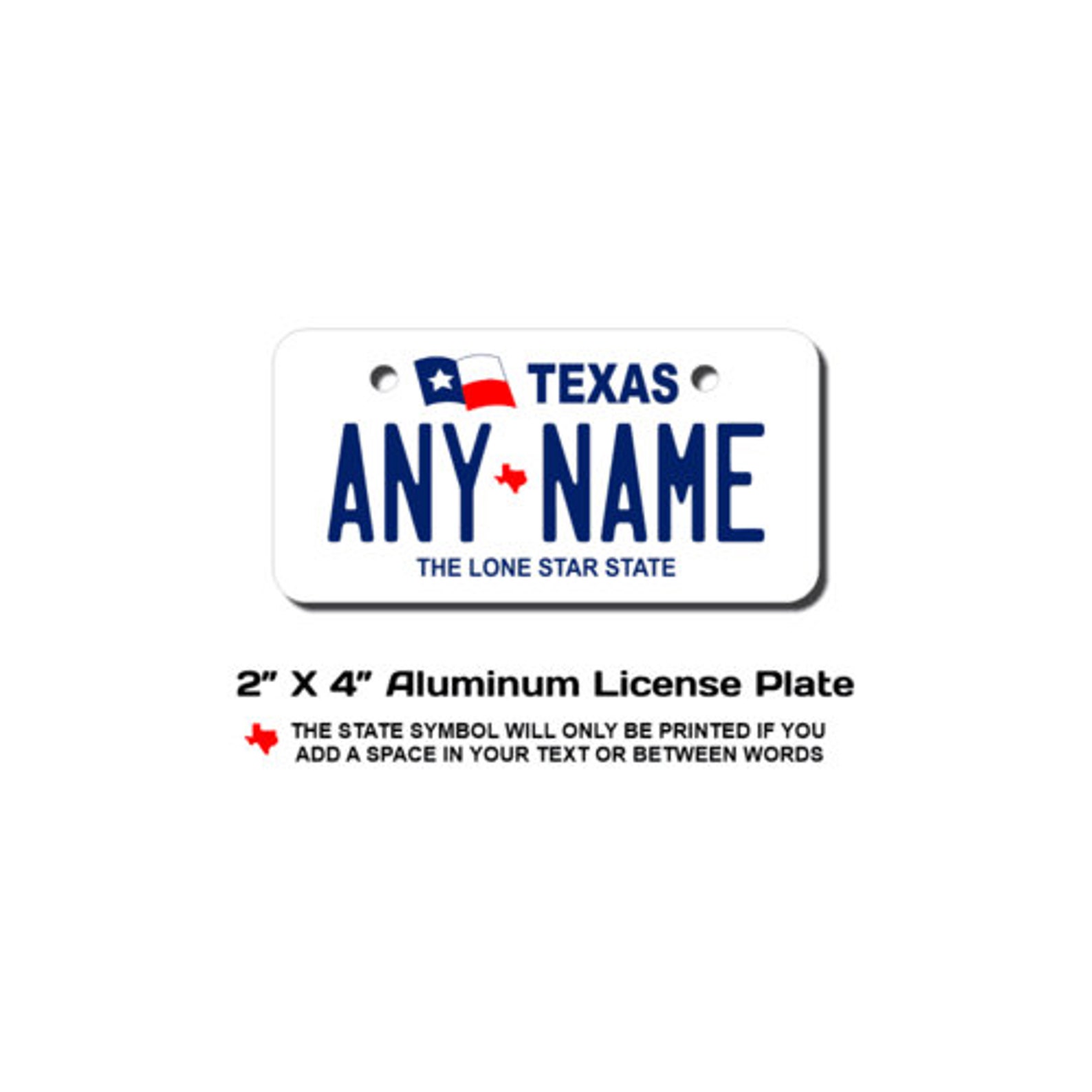 Personalized Texas Novelty License Plates 5 Sizes for toy Etsy