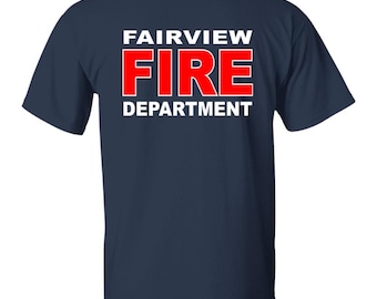Fairview Fire Department T-shirt - Printed on front and back
