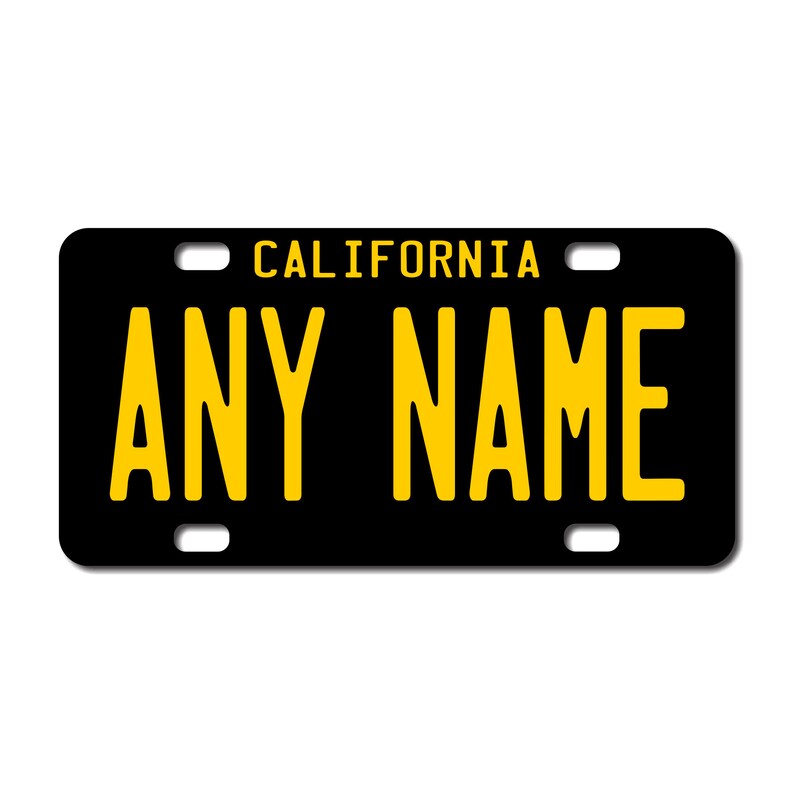 Personalized California License Plates Any Name Choose Your Etsy