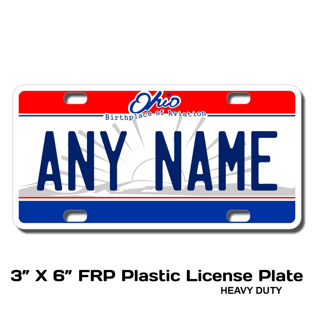 Personalized Ohio Novelty License Plates 5 Sizes for toy Etsy