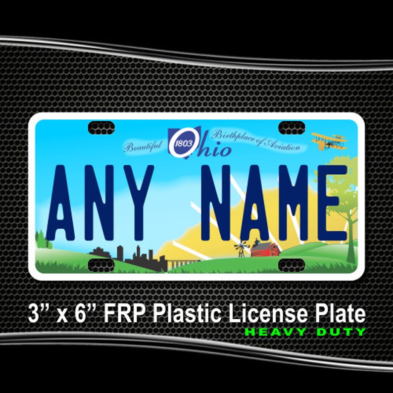 Personalized Ohio Novelty License Plates 5 Sizes for toy Etsy