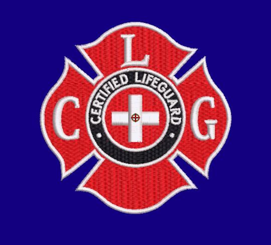 Certified Lifeguard Digitized Embroidery File - for Machine Embroidery ...