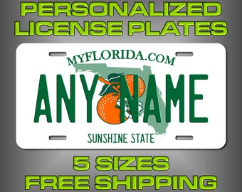free Shipping Add any text Trucks Bellish Design Custom Florida License Plates for Cars Motor RV 12X6 ALUMINUM free Shipping Add any text Trucks Bellish Design Custom Florida License Plates for Cars Motor RV 12X6 ALUMINUM