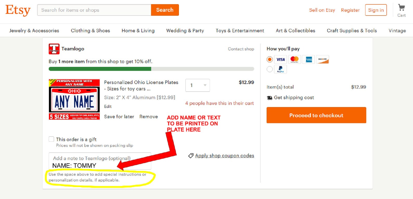 Personalized Novelty License Plates 5 Sizes for Toy Etsy