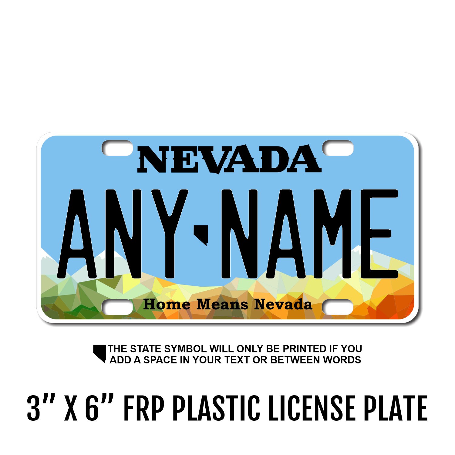 Personalized Nevada Novelty License Plates 5 Sizes for Toy Etsy