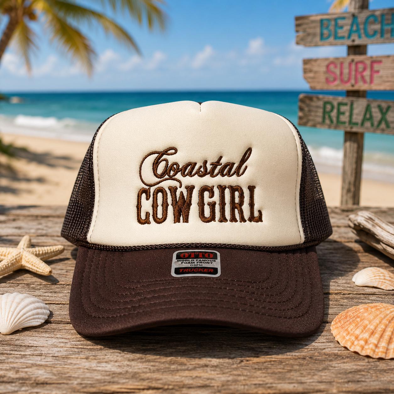 Coastal Cowgirl Otto Trucker Hat Country & Coastal Trucker Hat | Coastal Cowgirl Style  main image 4