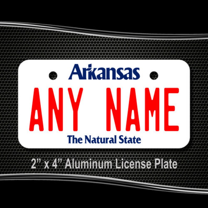 Personalized Arkansas Novelty License Plates 5 Sizes for toy Etsy