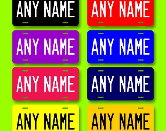Personalized License Plate - You choose the size, color and text for your plate Made to order
