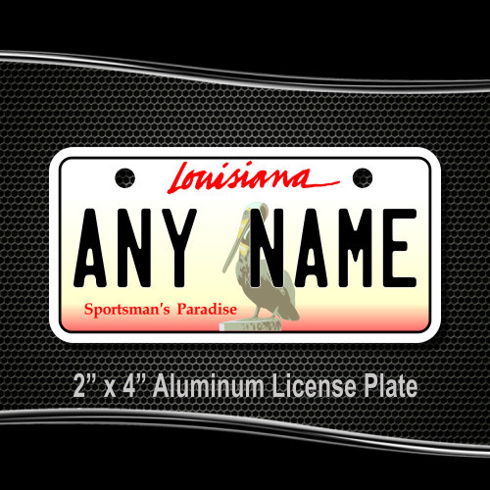 Personalized Louisiana Novelty License Plates 5 Sizes for Etsy