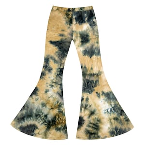 Women’s Pants, High Waisted ell Bottoms, High Waist Flares, Stretchy Pants, Gifts For Her, Wide Leg Pants, Tie dye, Leggings, Hippie, Boho