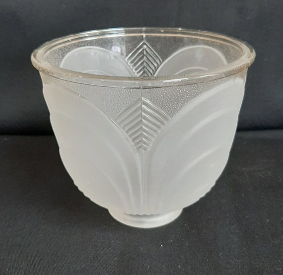 Art Deco Replacement Glass Light Shade, Art Deco Glass Lamp Shades Replacement