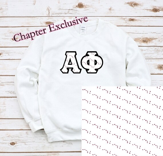 Alpha Phi Dipper Stitch Apparel Sorority Sweatshirt Etsy