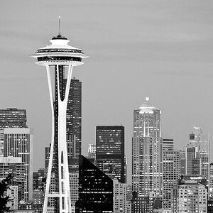 Fine Art Photography Print - Seattle Washington Fine Art Photography Black and White Photo Print