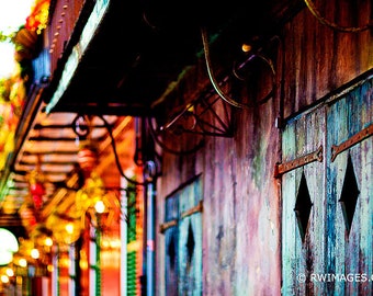 Paper, Canvas, Framed, Metal or Acrylic Print - Wall Art -  New Orleans French Quarter Color Photo Print Fine Art Photography