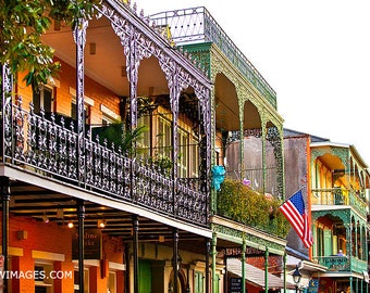 Large Paper, Canvas, Framed, Metal or Acrylic Print - Wall Decor Art - Fine Art Photography - New Orleans Louisiana French Quarter Photo