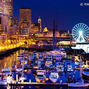 Fine Art Photography Print - Seattle Waterfront Washington State Fine Art Photography Color Photo Print