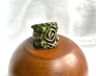 Lemboi Adjustable Copper Patina Ring