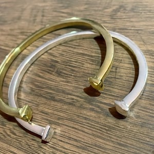 Open Cuff Bangles, Brass, Silver, Ethnic Tribal, Gold Brass,Boho Jewelry, Bohemian Jewelry,Gift for Women, Adjustable