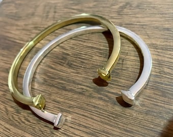 Open Cuff Bangles, Brass, Silver, Ethnic Tribal, Gold Brass,Boho Jewelry, Bohemian Jewelry,Gift for Women, Adjustable