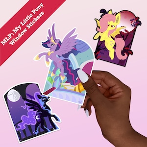 Flutterbat Sticker, Nightmare Moon Sticker, Cute Pony Stickers, MLP stickers, Pony Window Stickers