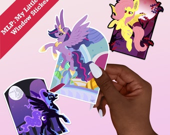 Flutterbat Sticker, Nightmare Moon Sticker, Cute Pony Stickers, MLP stickers, Pony Window Stickers