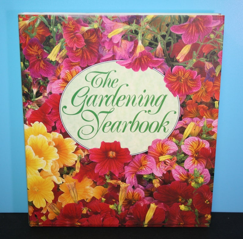 Vintage Garden Book Gardening Yearbook Novice Or Experienced Gardeners Instructions Journal Notes Illustrations - 