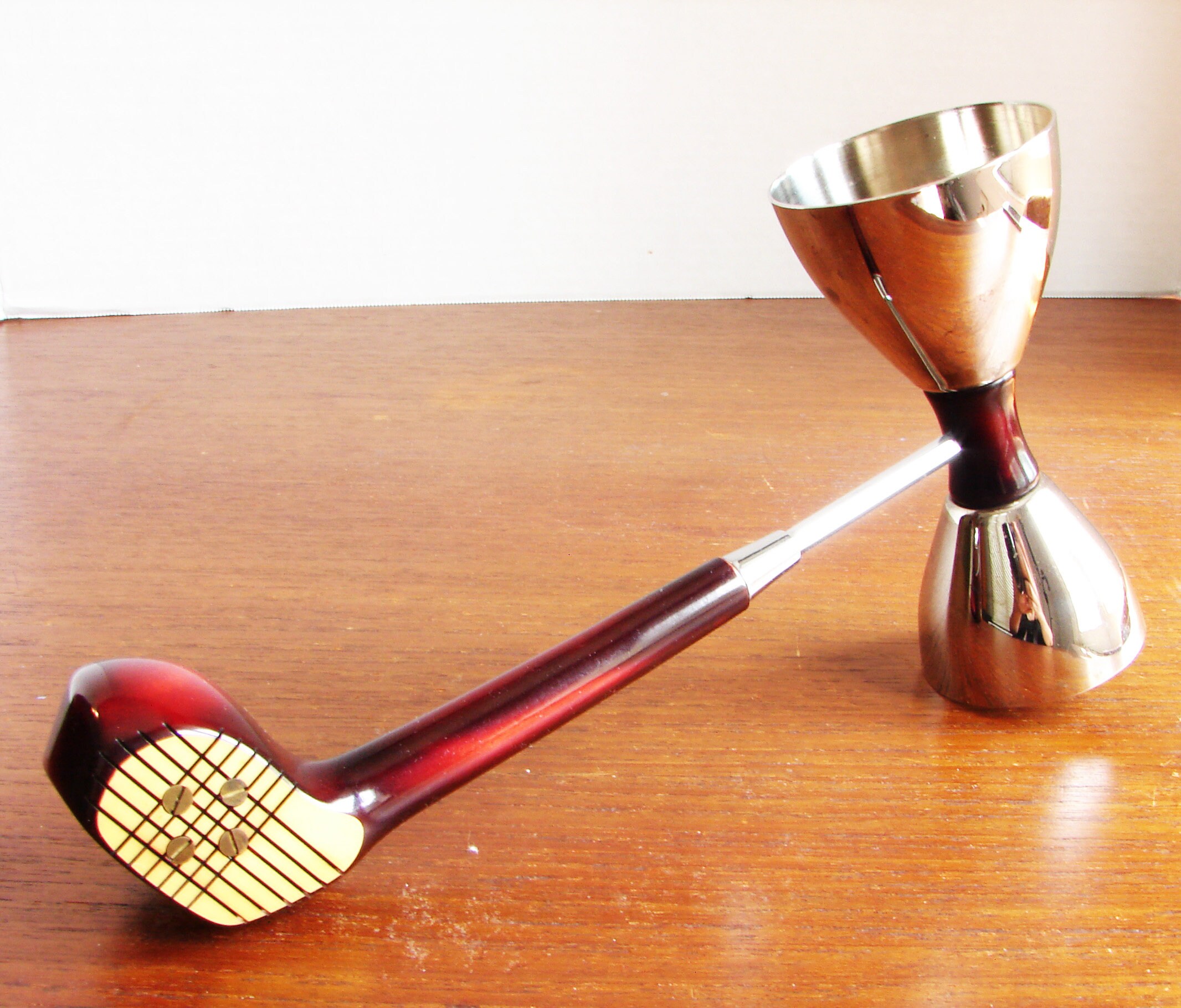 Bakelite and Chrome Golf Club Double Jigger 0.5 and 1 Ounce Etsy