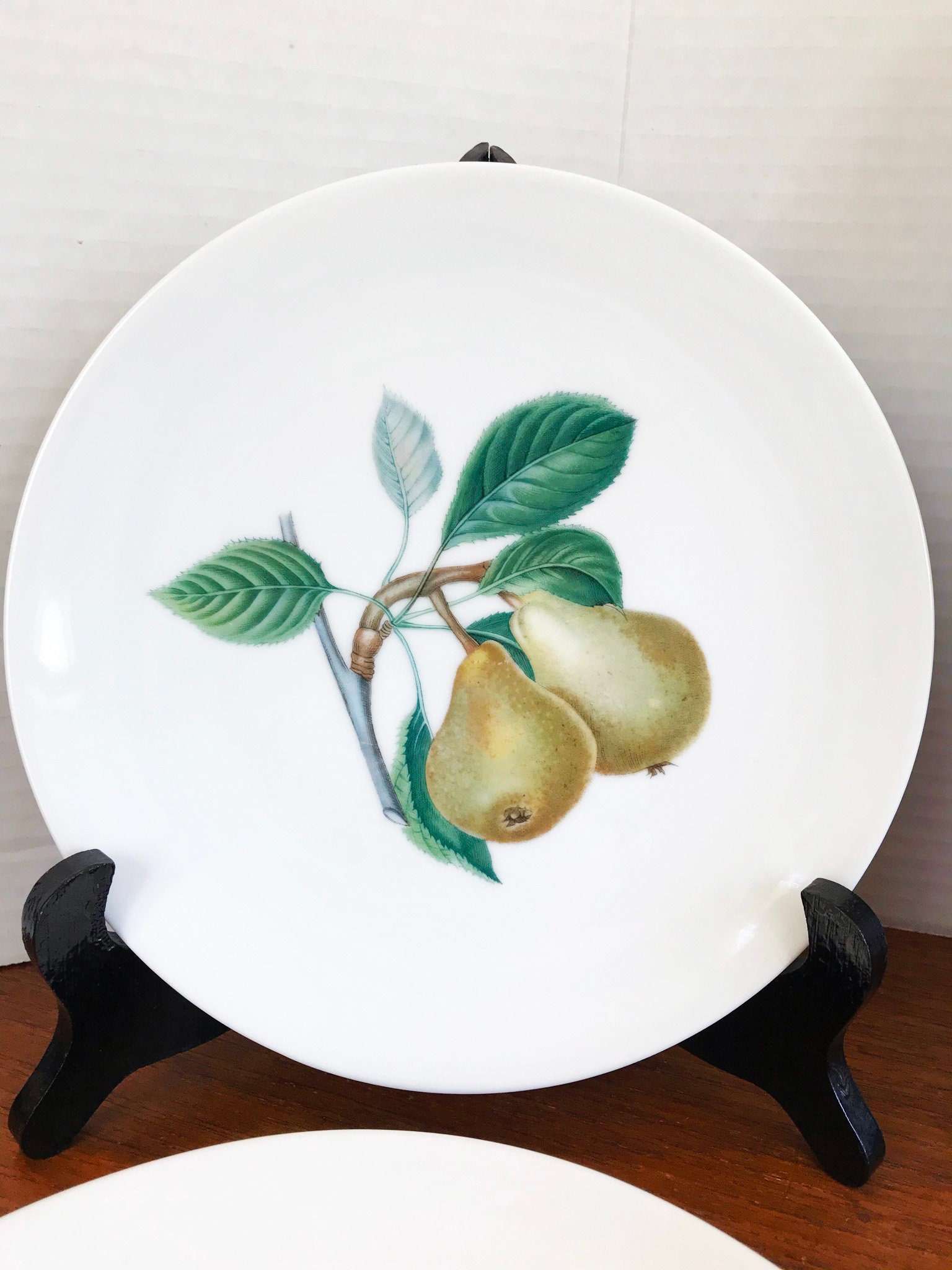 AK Kaiser Porcelain Fruit Plate Set Assorted Fruit Designs Etsy
