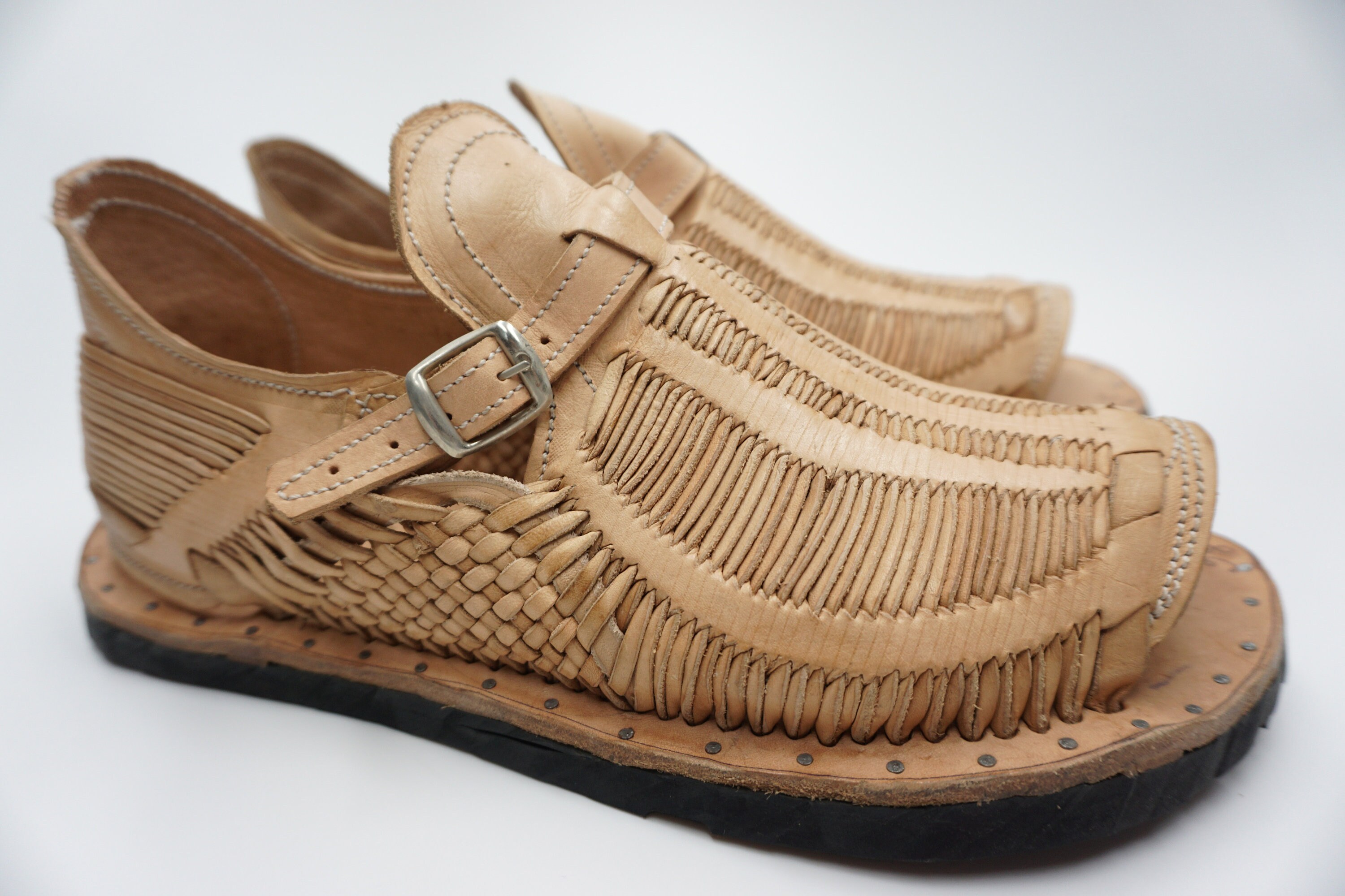 HUARACHES DOBLE PREMIUM Amacueca Retro Natural Beige  display picture 1