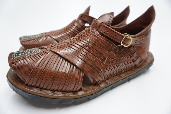 HUARACHES TAMAZULA Punta Verde VINTAGE Brown  Mr … - image 4