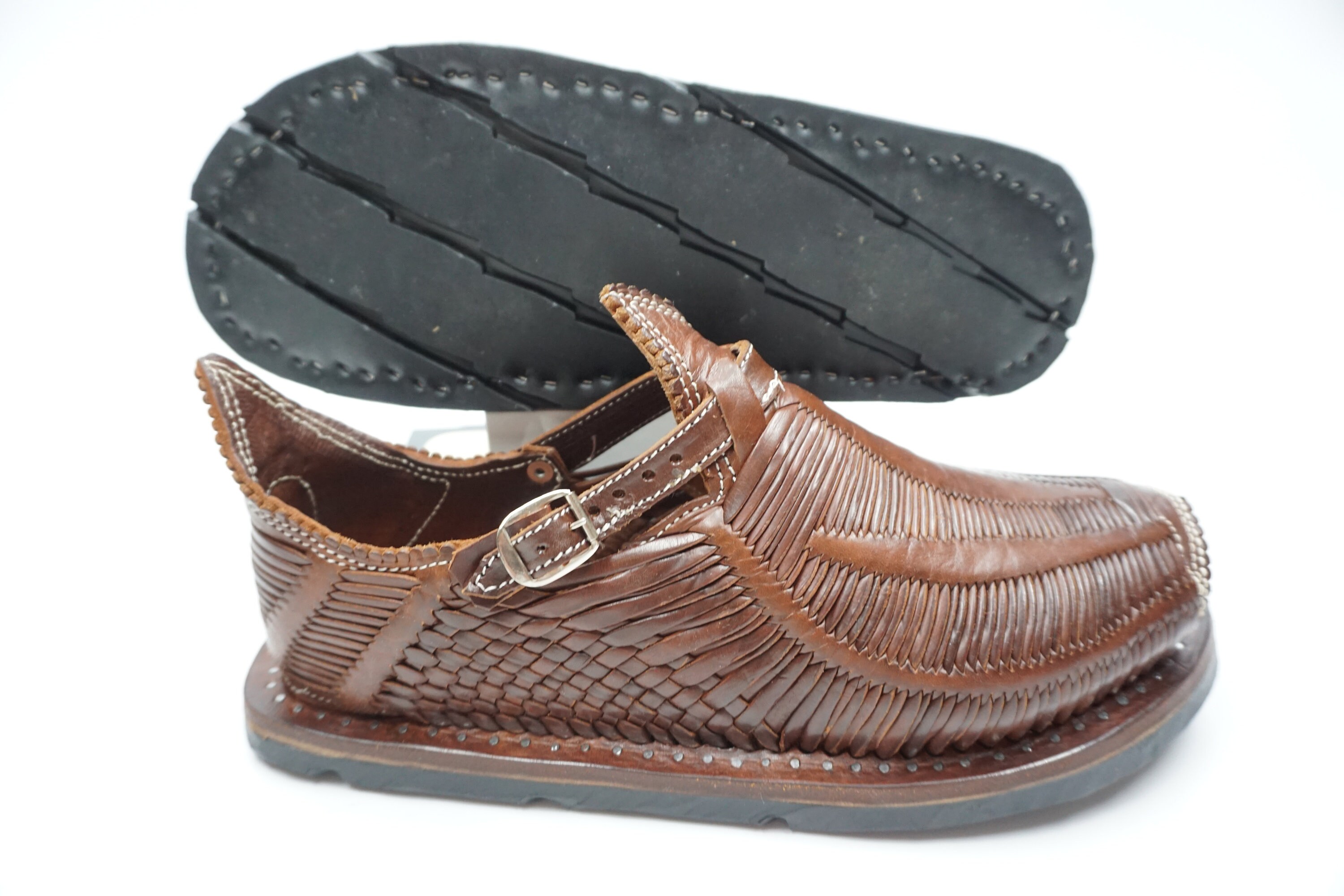 HUARACHES DOUBLE PREMIUM Retro Vintage Brown  display picture 2