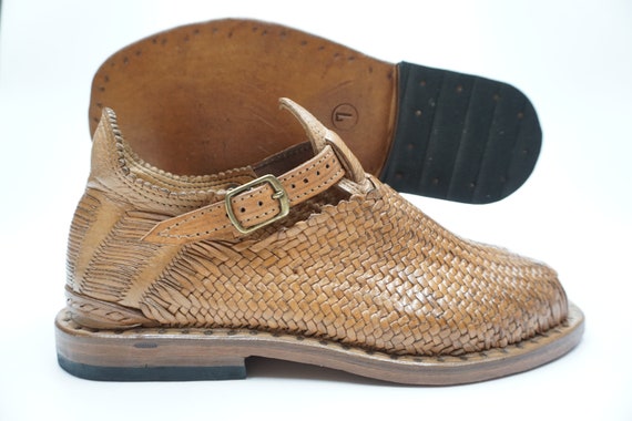 HUARACHES TEJIDO De PALMITA Vintage Brown ''Acme'… - image 3