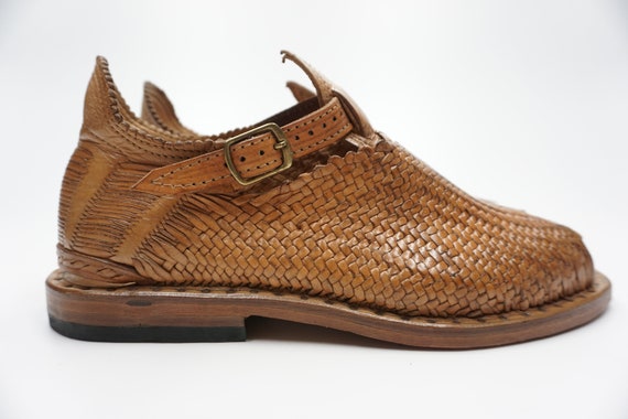 HUARACHES TEJIDO De PALMITA Vintage Brown ''Acme'… - image 5