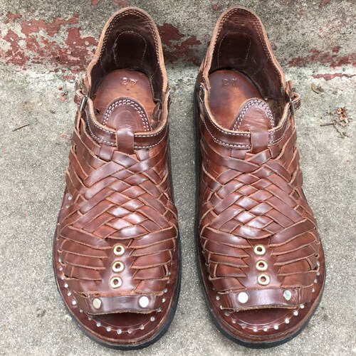 HUARACHES DOUBLE PREMIUM Retro Vintage Brown  display picture 3